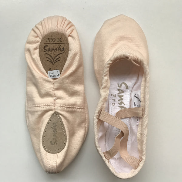 Sansha Pro 1C canvas ballet slipper danceshoppe canada