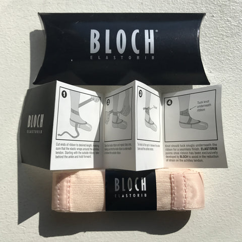 Pointe shoe ribbon with elastic inserts