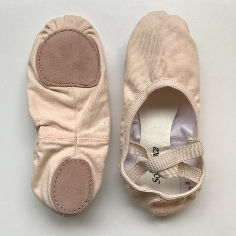 SoDanca SD16 split sole stretch canvas ballet slipper
